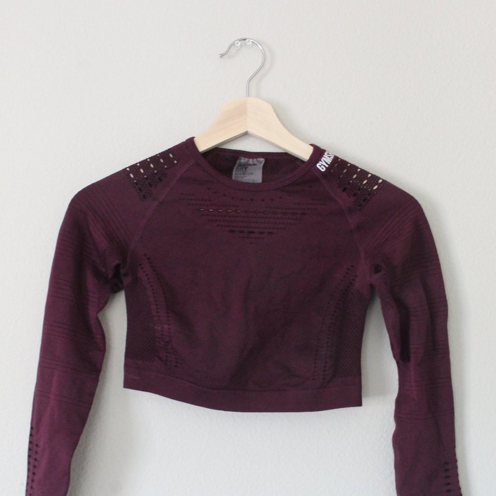 Maroon Gymshark Top XS